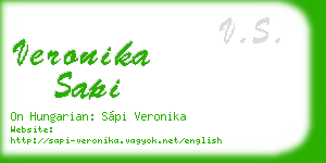 veronika sapi business card